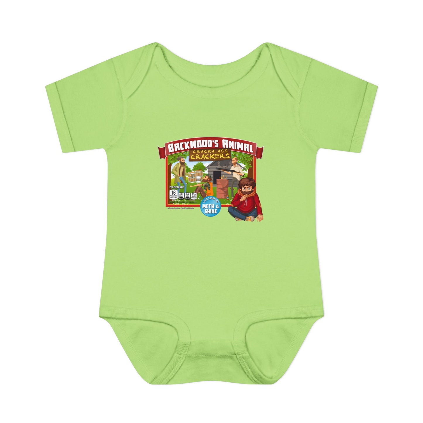 DK77: Animal Cracka' Ass Crackas - Infant Sized Onsie