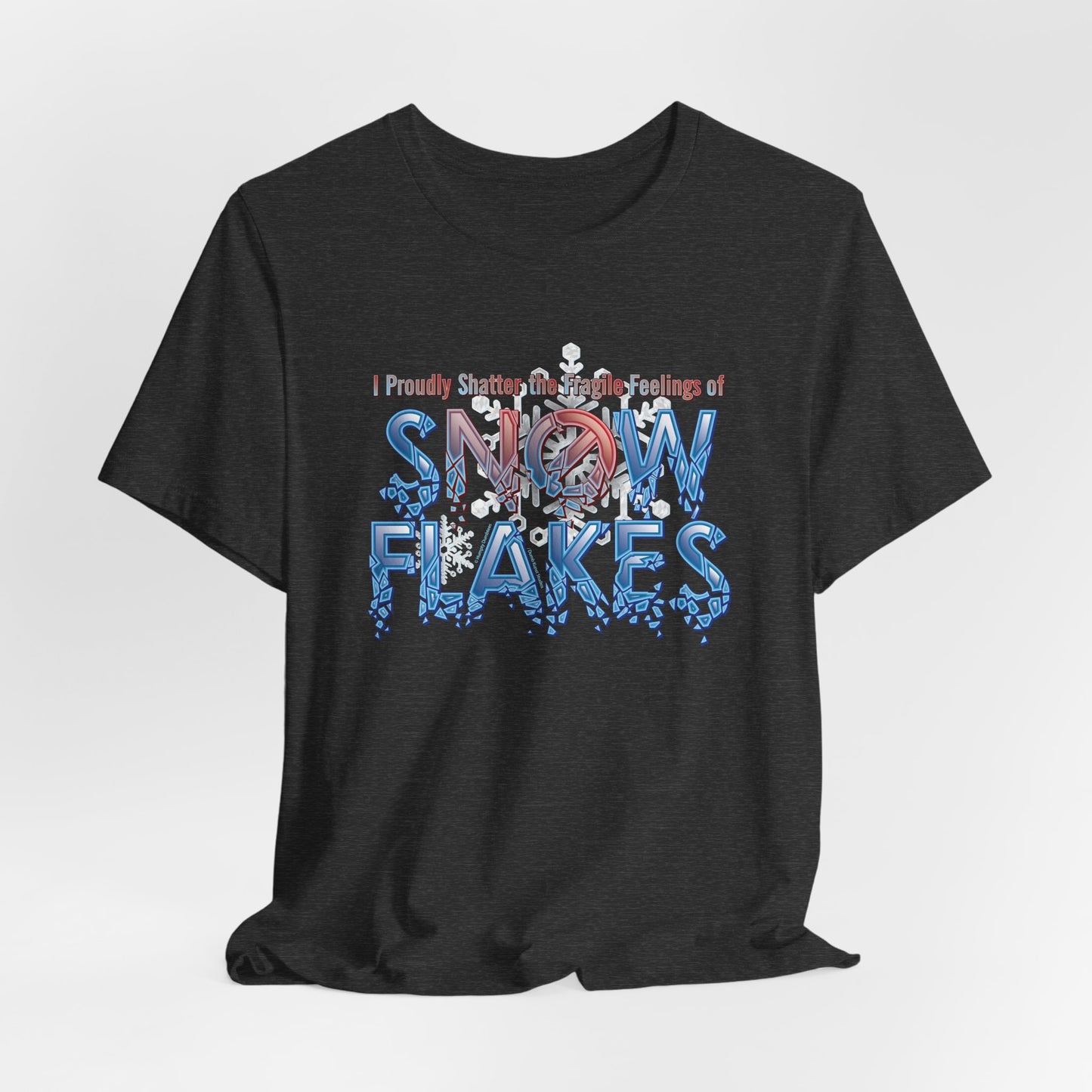 DK157: Shattered Snowflakes - Unisex S/S T-Shirt