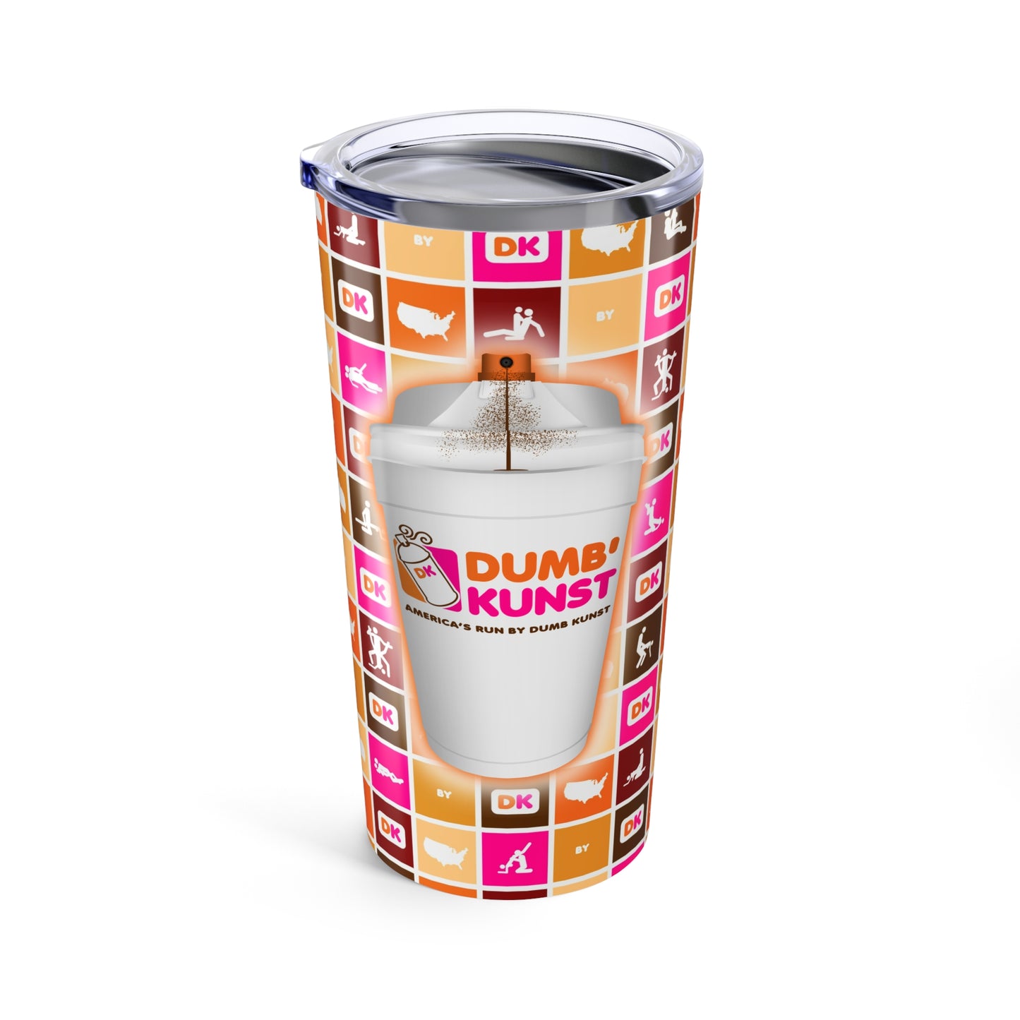 DK11: America Runs on Dumb Kunst (Spray Cup Edition) - 20oz Travel Tumbler