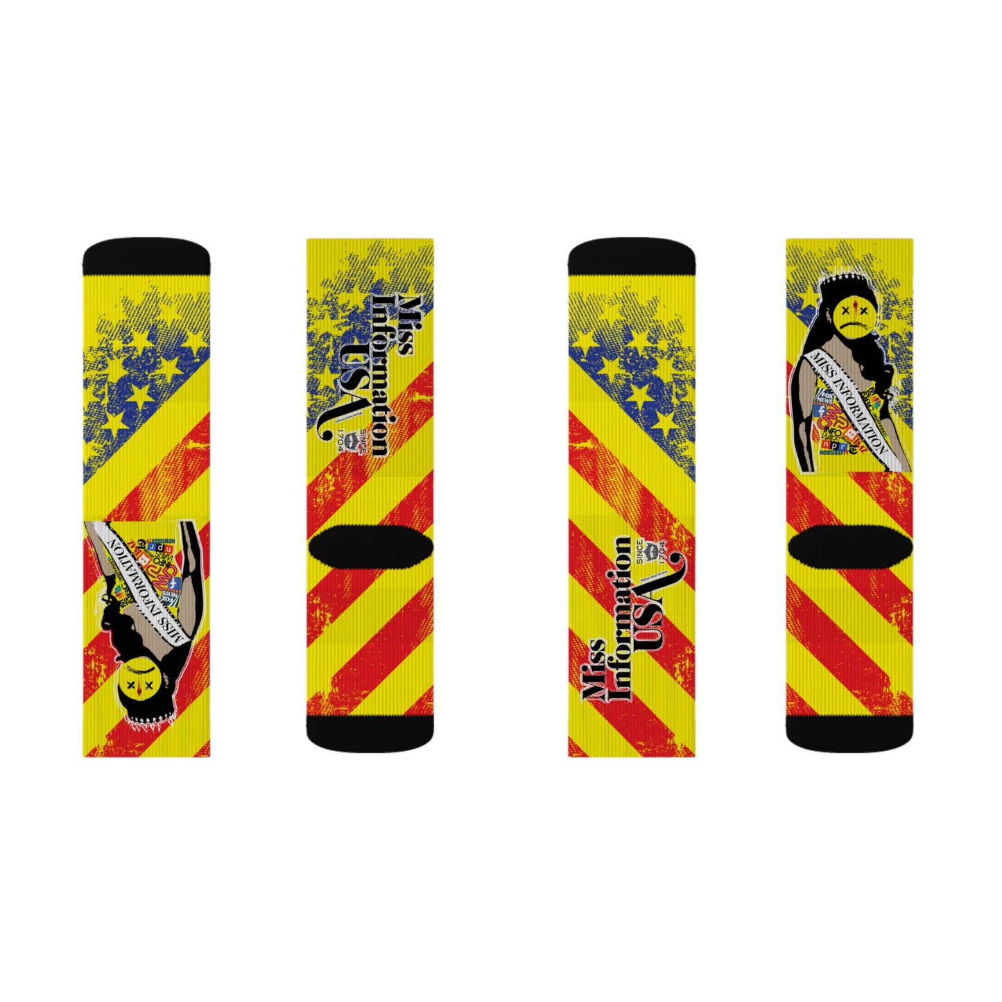 DK60: Miss Information USA - Sublimation Socks