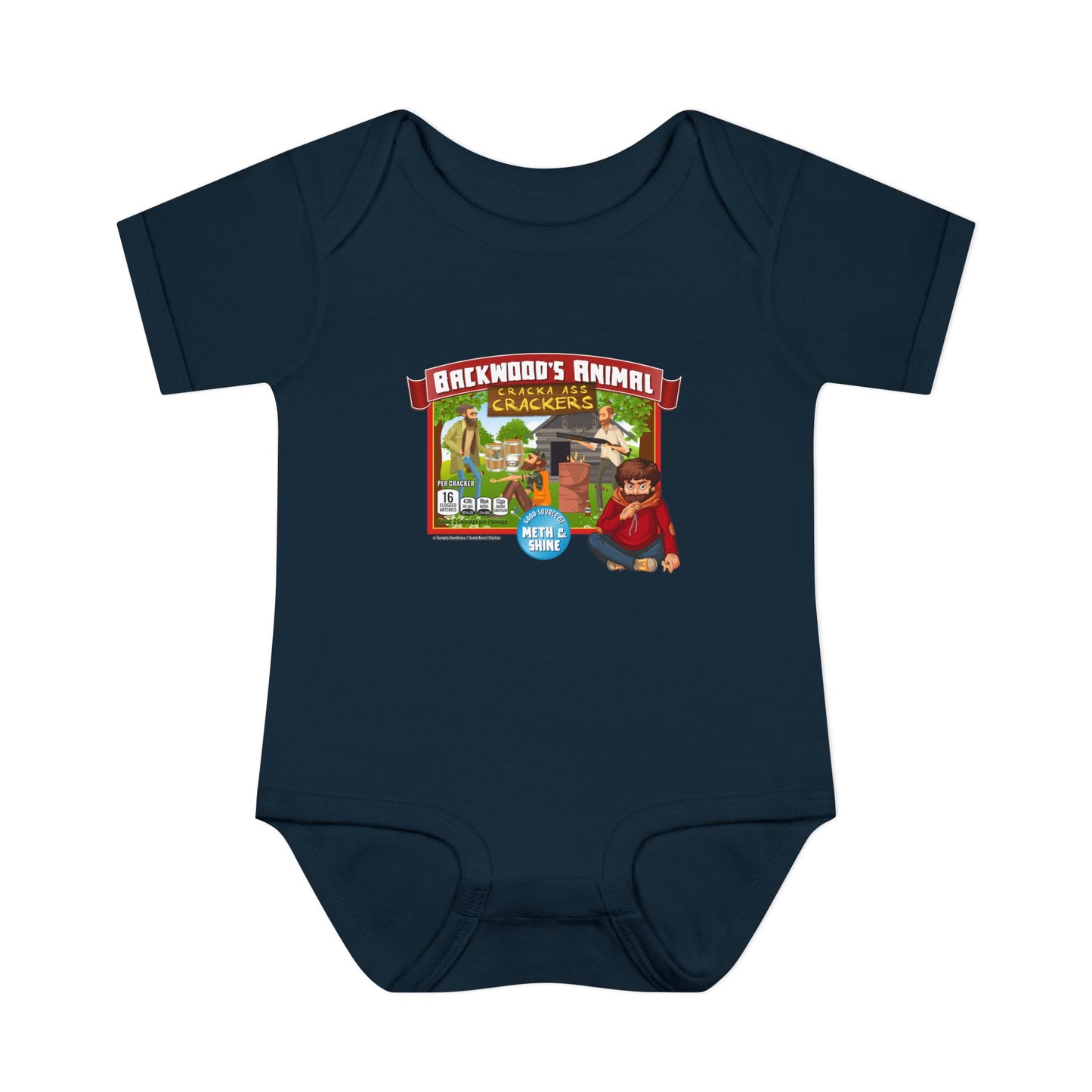 DK77: Animal Cracka' Ass Crackas - Infant Sized Onsie