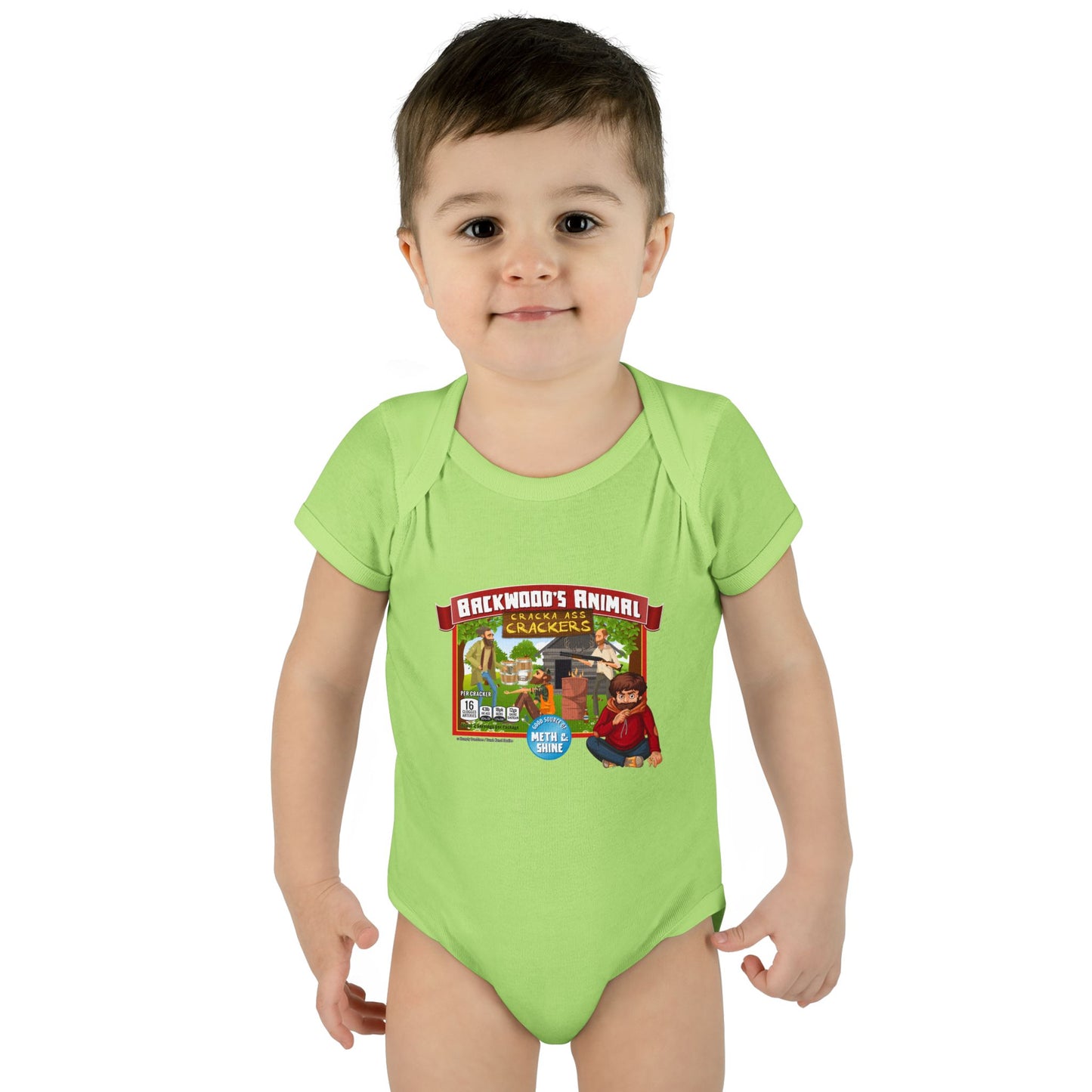 DK77: Animal Cracka' Ass Crackas - Infant Sized Onsie