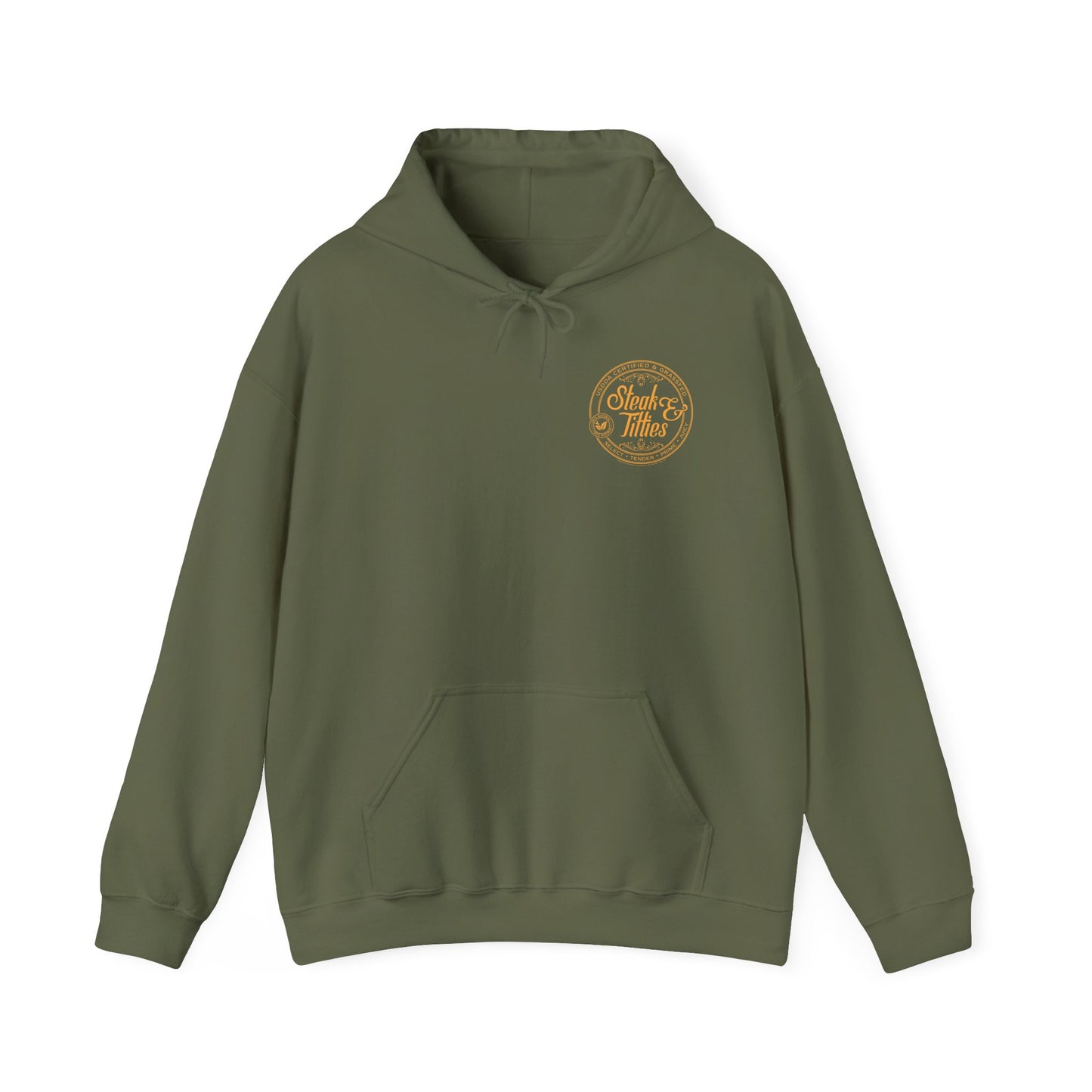 DK225: Steak & Titties - Adult Hooded Sweatshirt