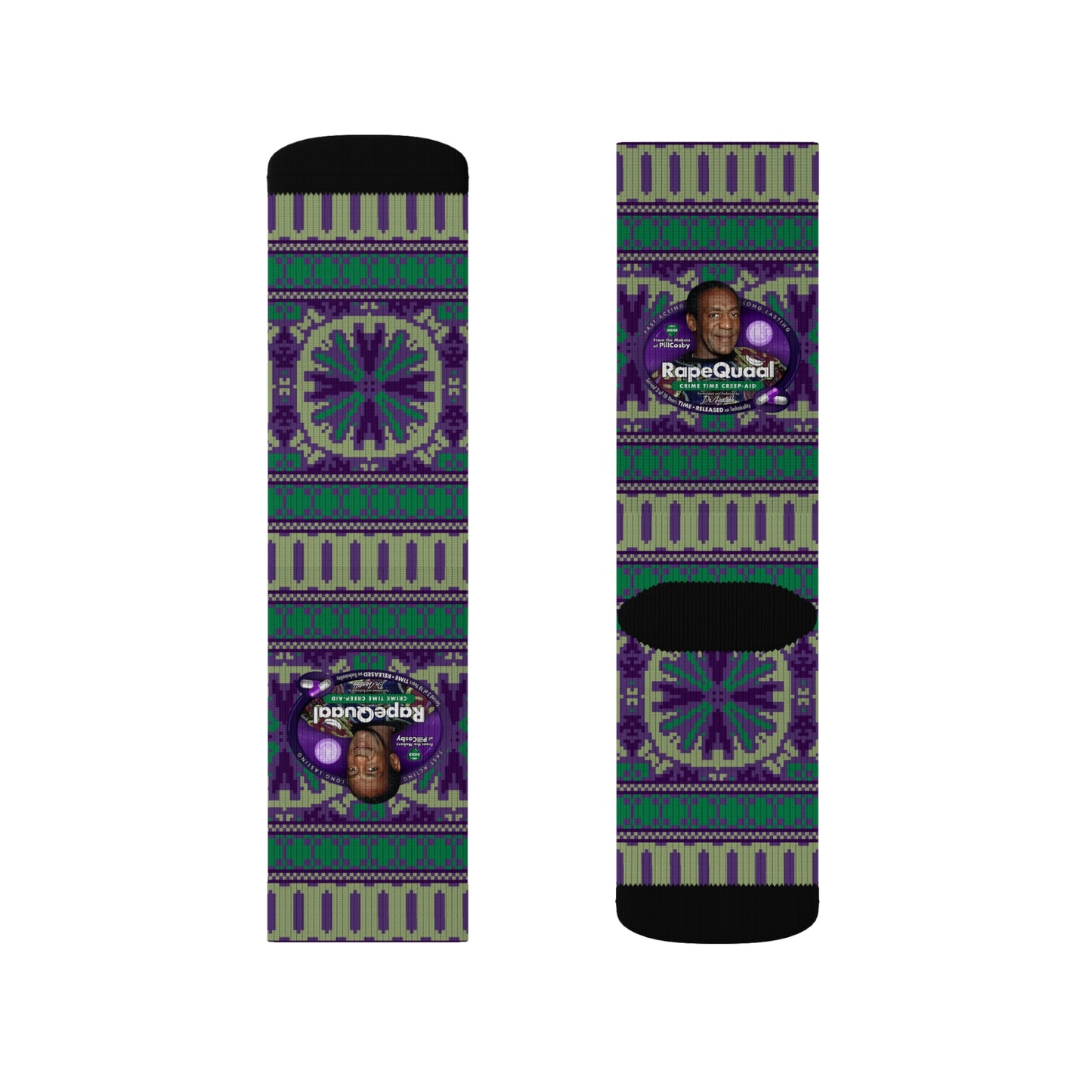DK102: RapeQuaal by Pill Cosby - Sublimation Socks