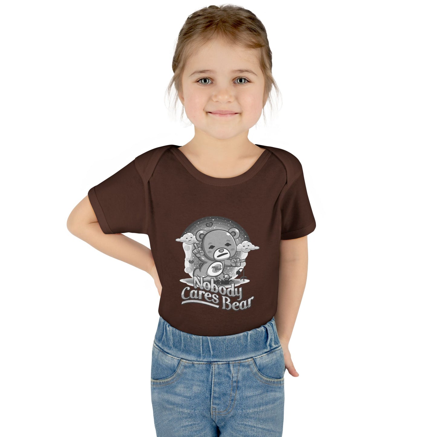 DK227: Nobody Cares Bear - Infant Sized Onsie