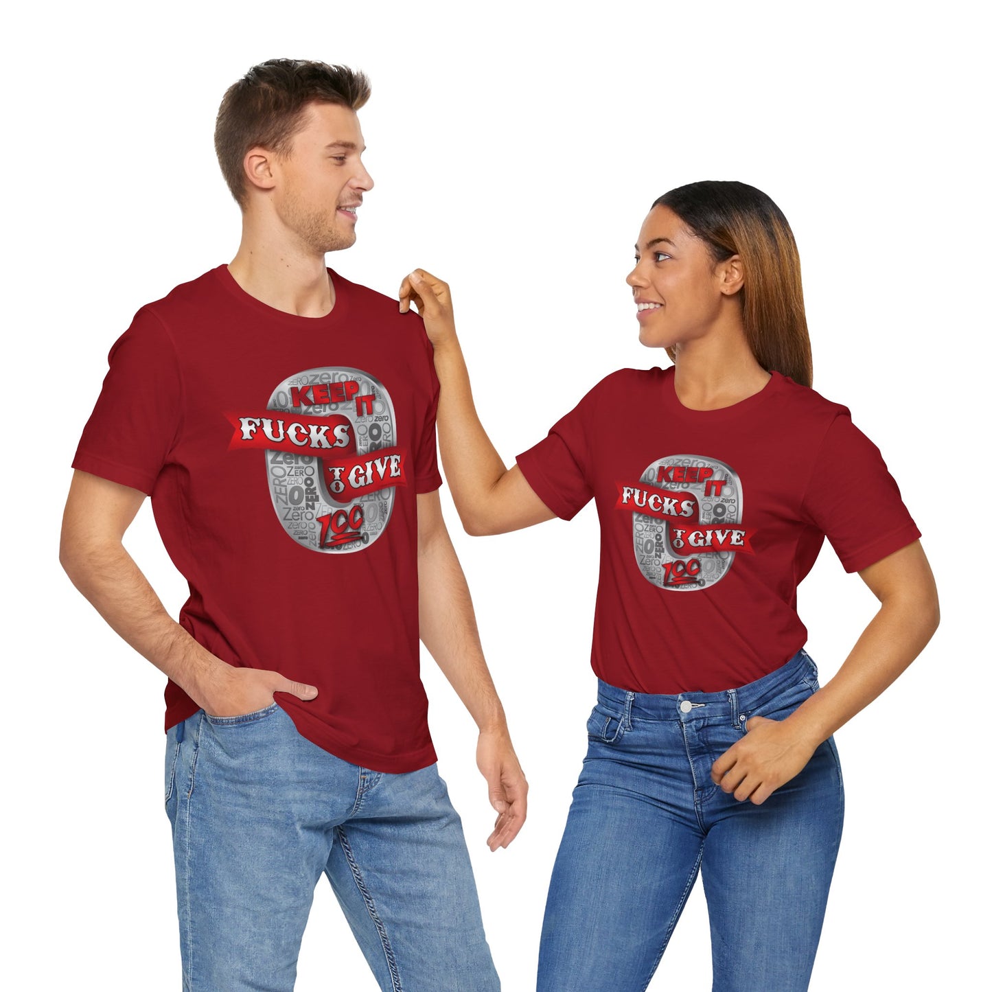 DK100: Zero Fucks To Give (Silver Edition) - Unisex S/S T-Shirt