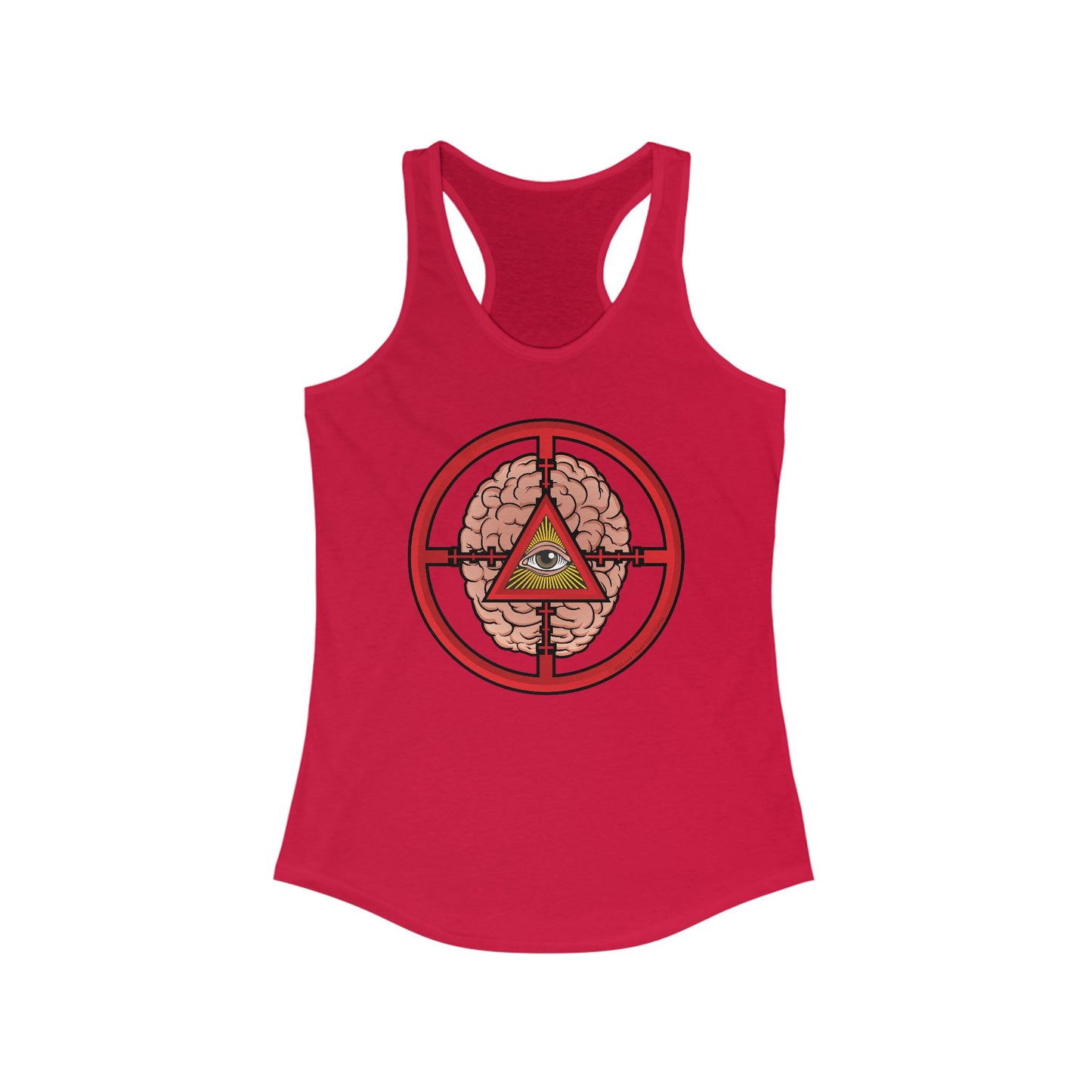 DK41: The Cluttered Mind - Ladies Racerback Tank