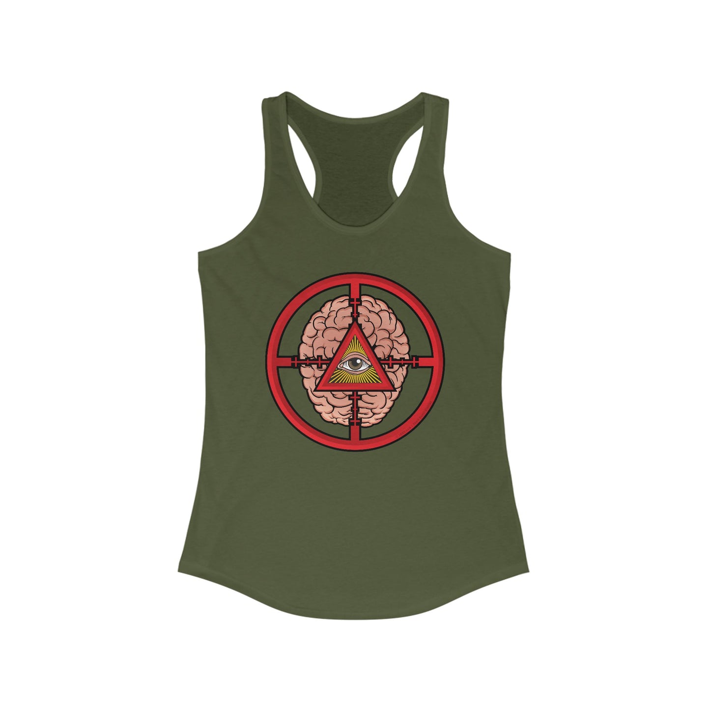 DK41: The Cluttered Mind - Ladies Racerback Tank