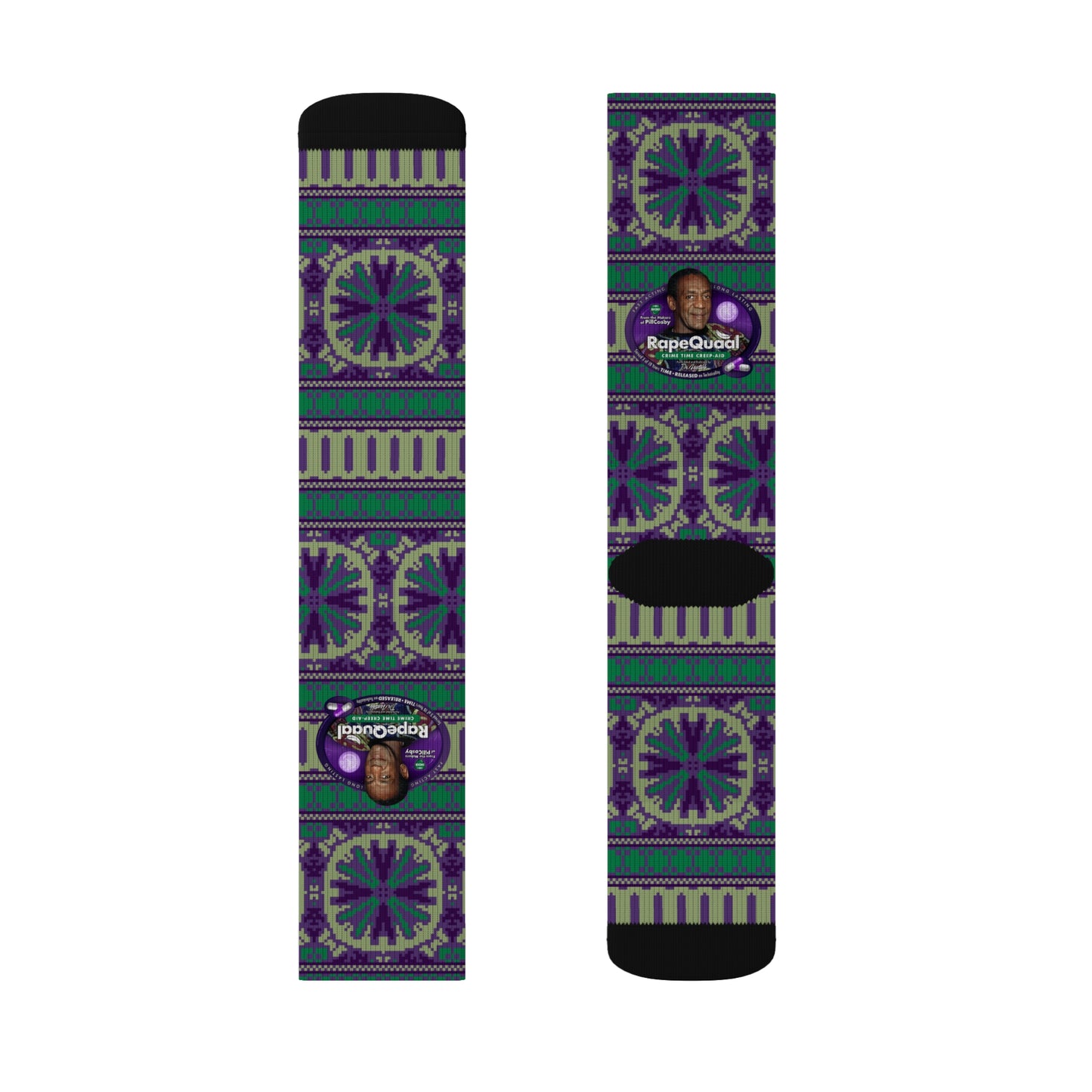 DK102: RapeQuaal by Pill Cosby - Sublimation Socks