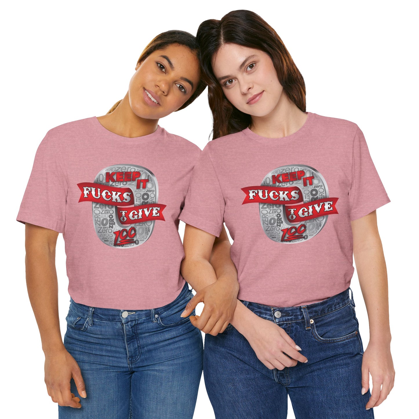 DK100: Zero Fucks To Give (Silver Edition) - Unisex S/S T-Shirt