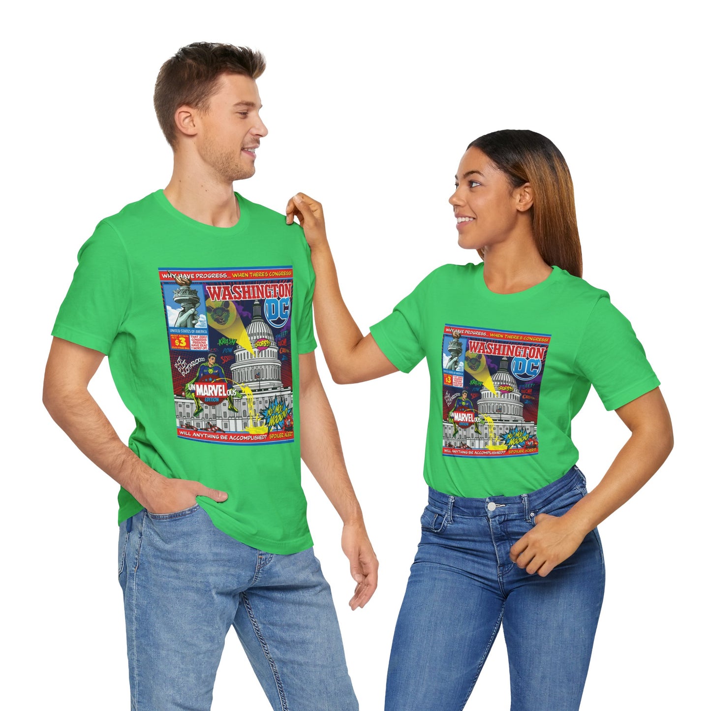 DK149: UnMARVELousington D.C. - Unisex S/S T-Shirt