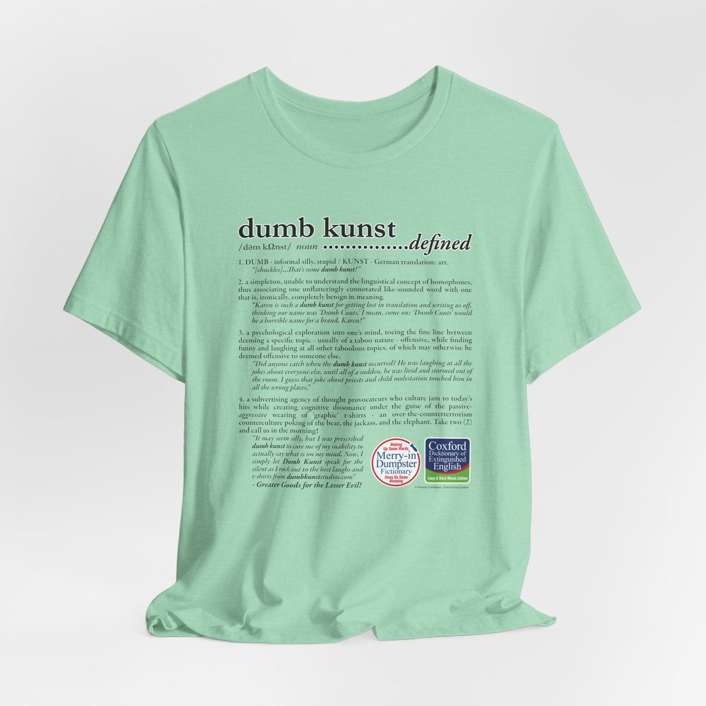 DK171: Dumb Kunst Defined - Unisex S/S T-Shirt