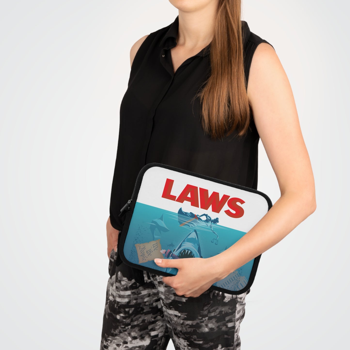 DK101: Break Their Jaws - Padded Laptop / Tablet Sleeve