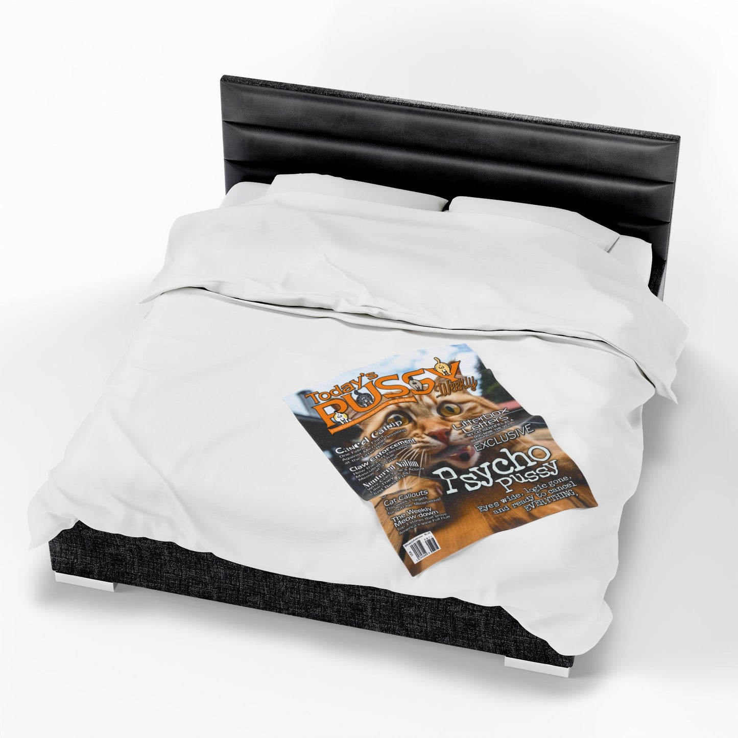 DK230: Today's Pussy... Weekly (Psycho Pussy Edition) - Velveteen Plush Blanket