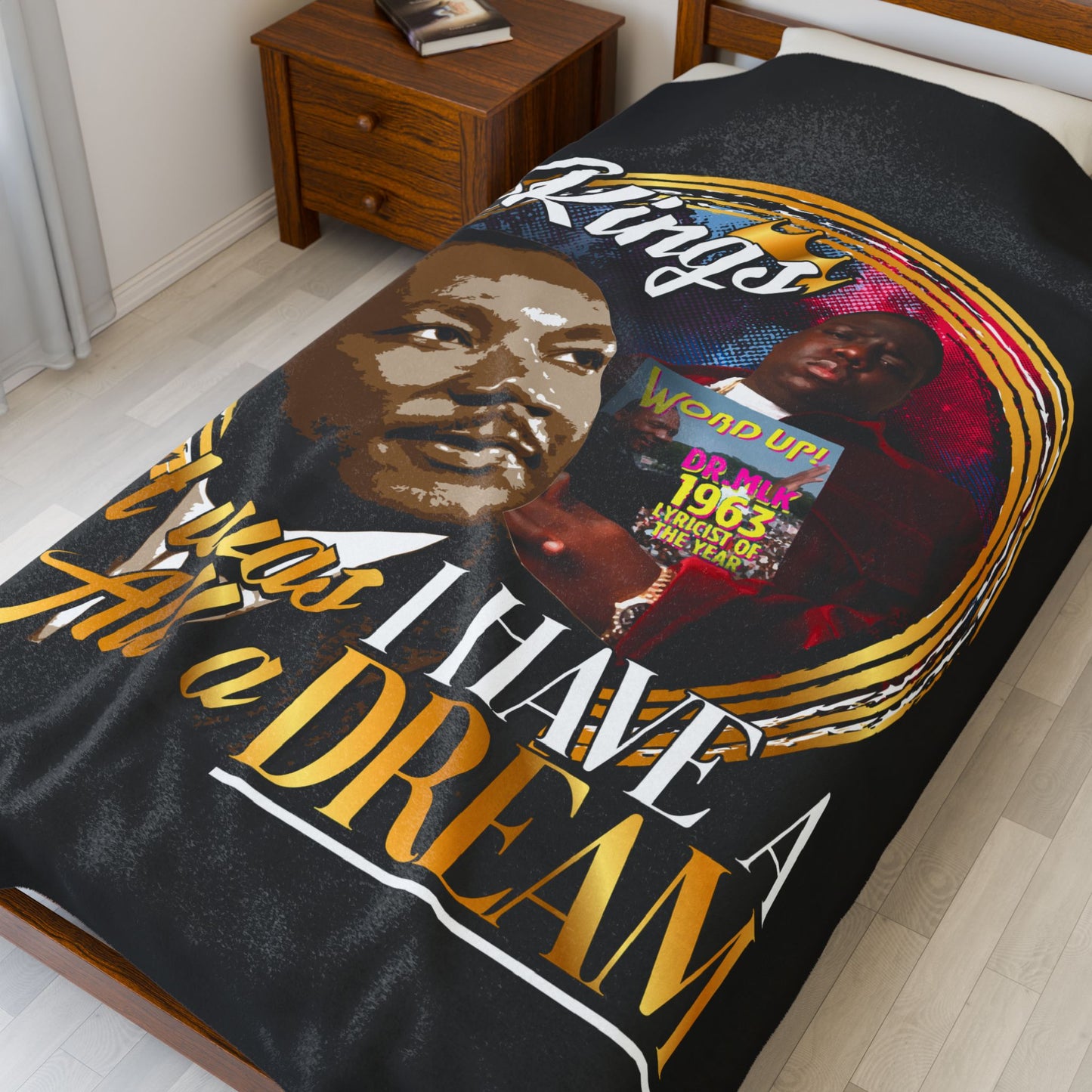 DK50: King Recognize King - Velveteen Plush Blanket