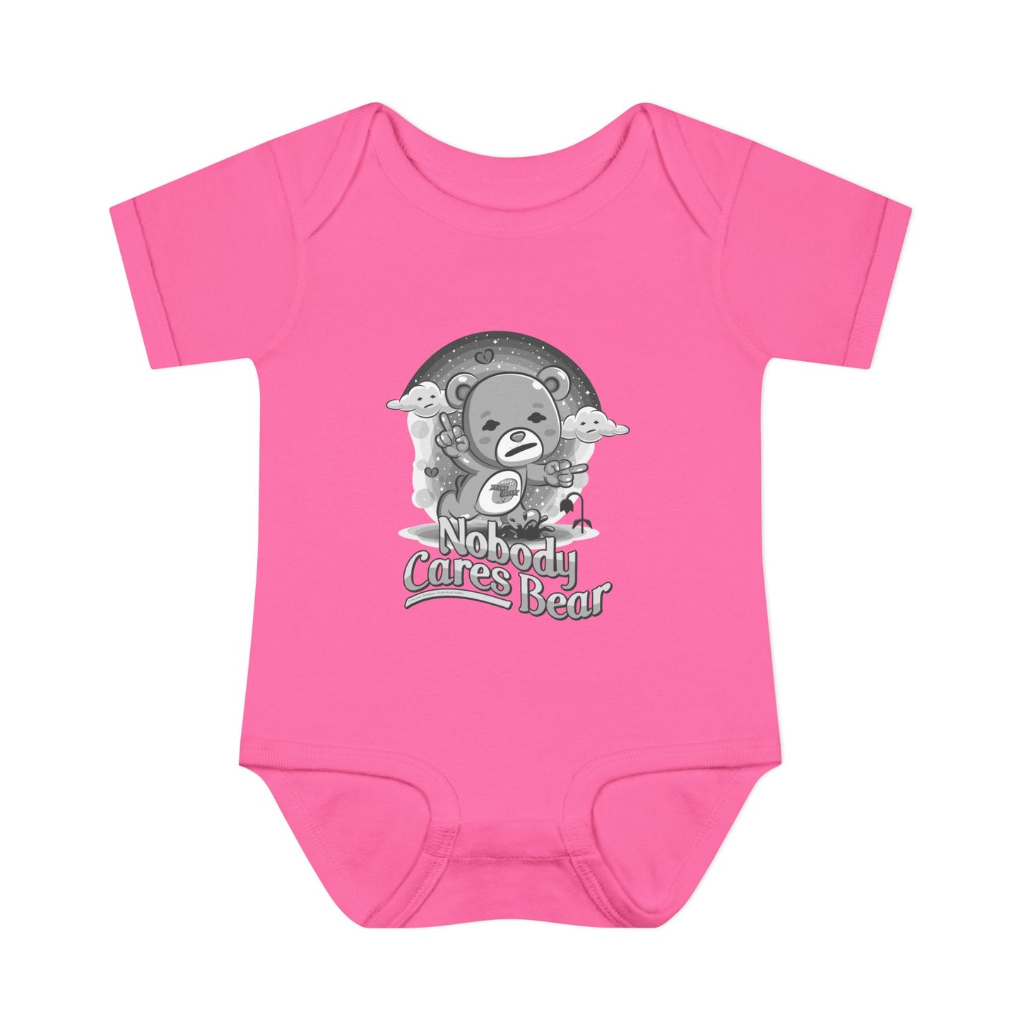 DK227: Nobody Cares Bear - Infant Sized Onsie