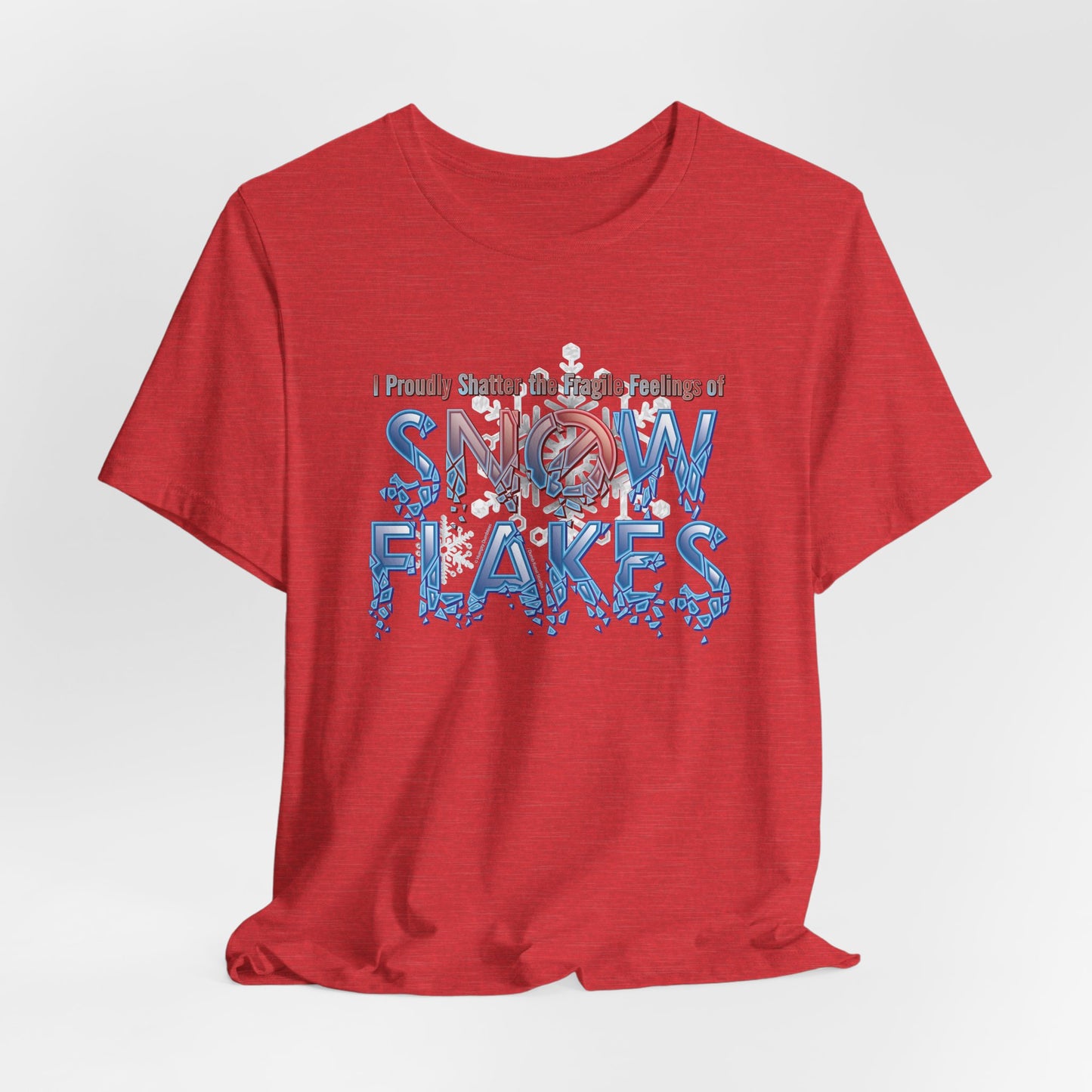 DK157: Shattered Snowflakes - Unisex S/S T-Shirt