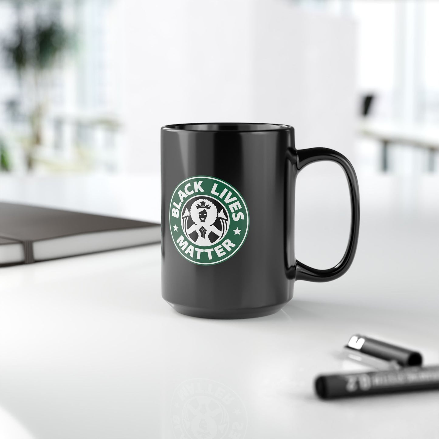 DK2: We'll Take Our Coffee Black - Ceramic Coffee Mugs