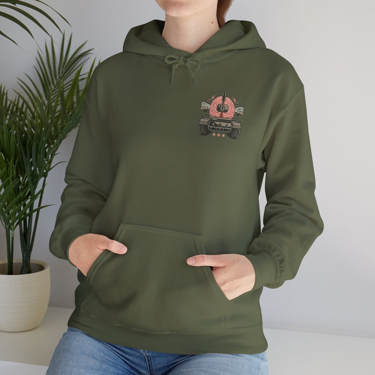 DK125: Think Tank - Adult Hooded Sweatshirt