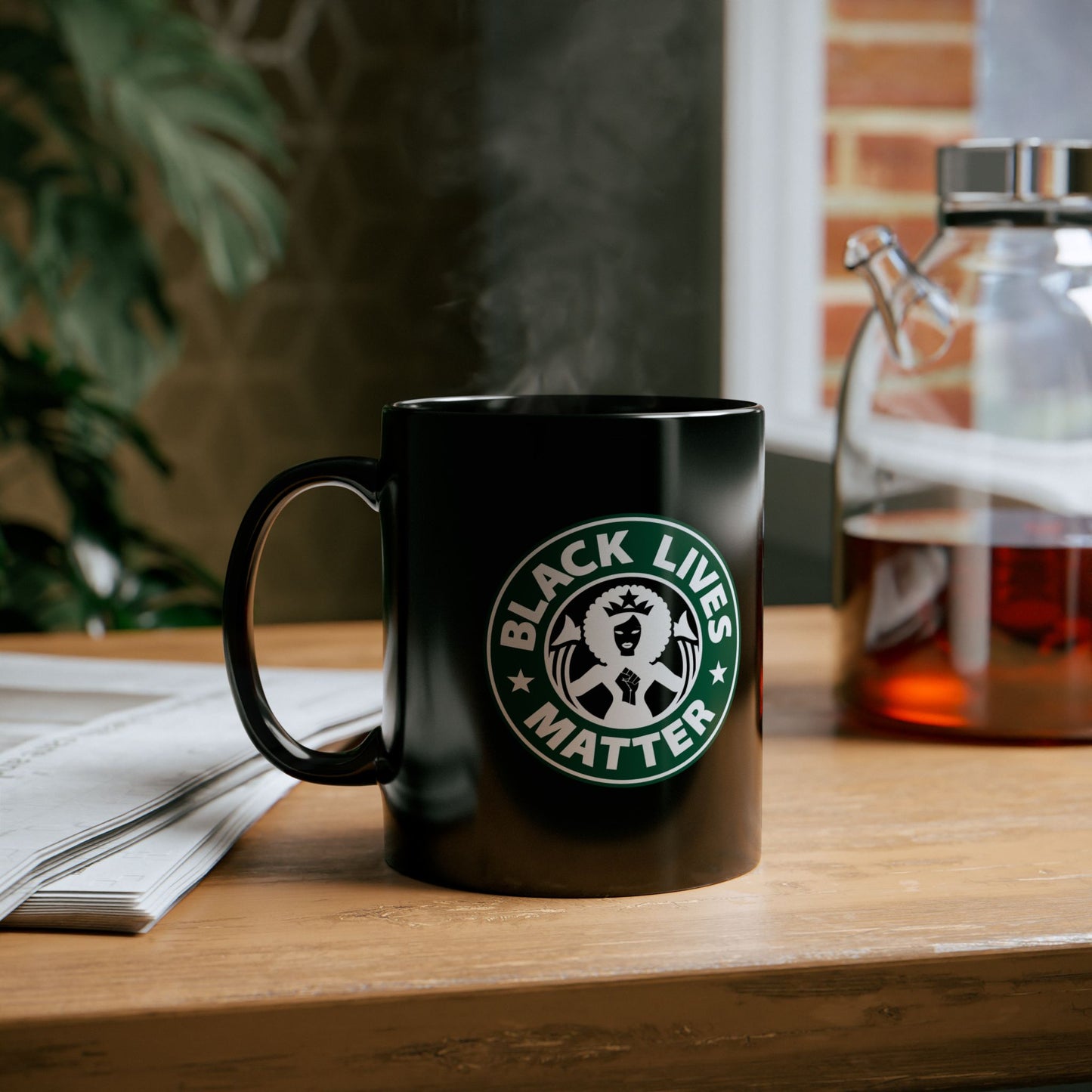 DK2: We'll Take Our Coffee Black - Ceramic Coffee Mugs