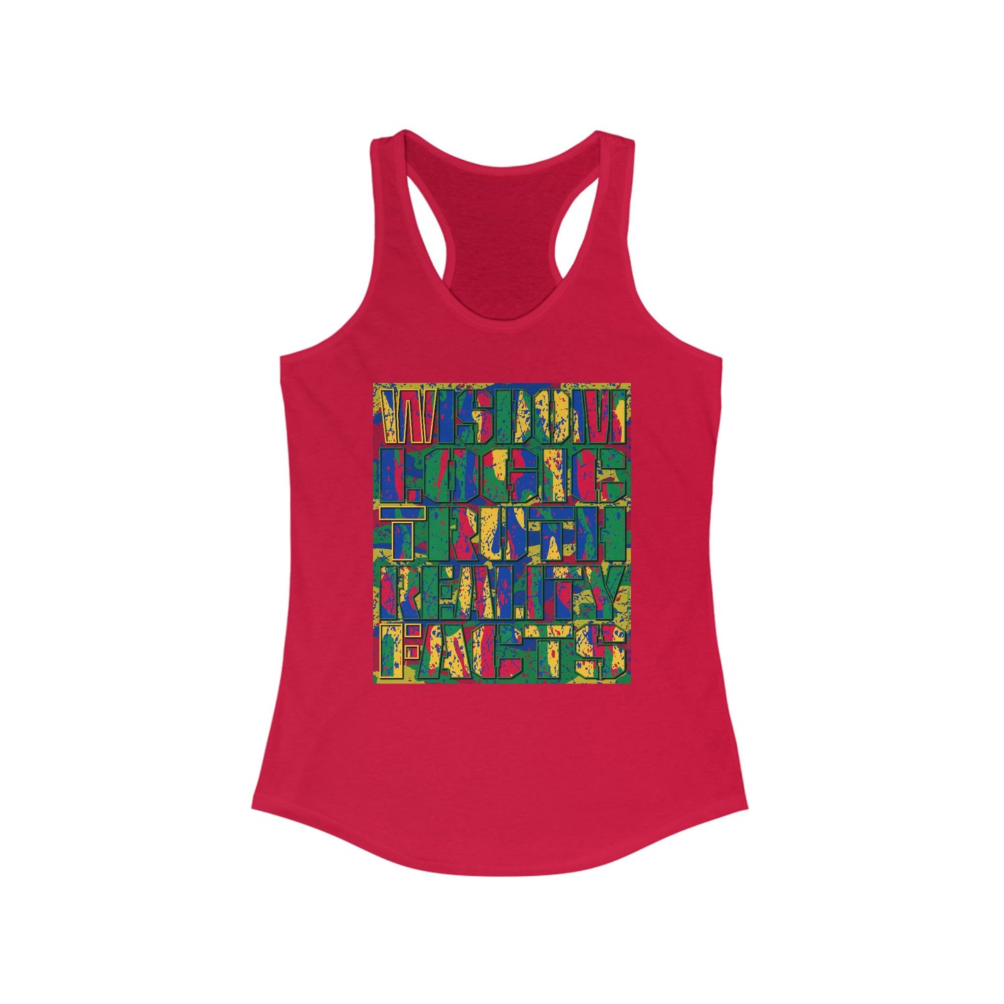 DK159: WTF! FTW! Facts! (Basic Edition) - Ladies Racerback Tank