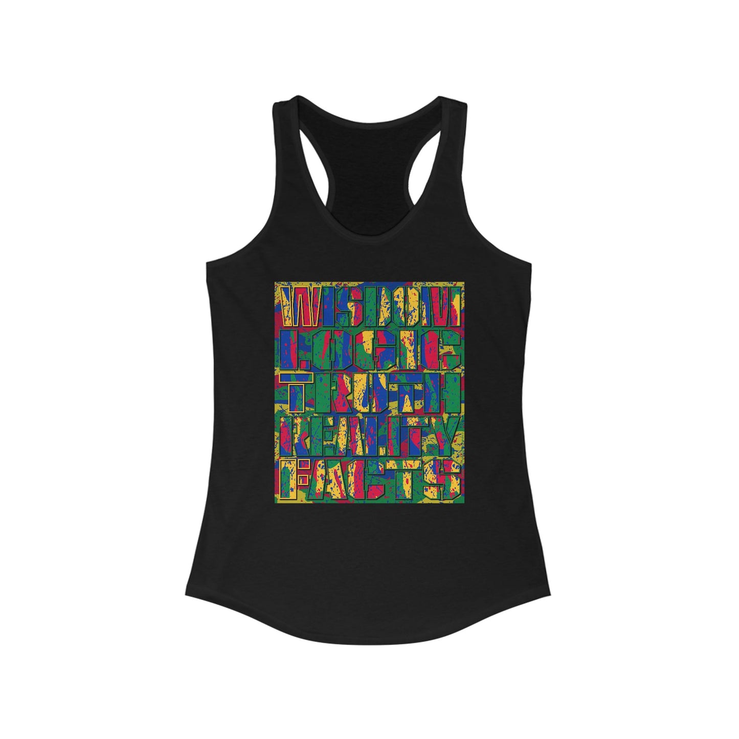 DK159: WTF! FTW! Facts! (Basic Edition) - Ladies Racerback Tank