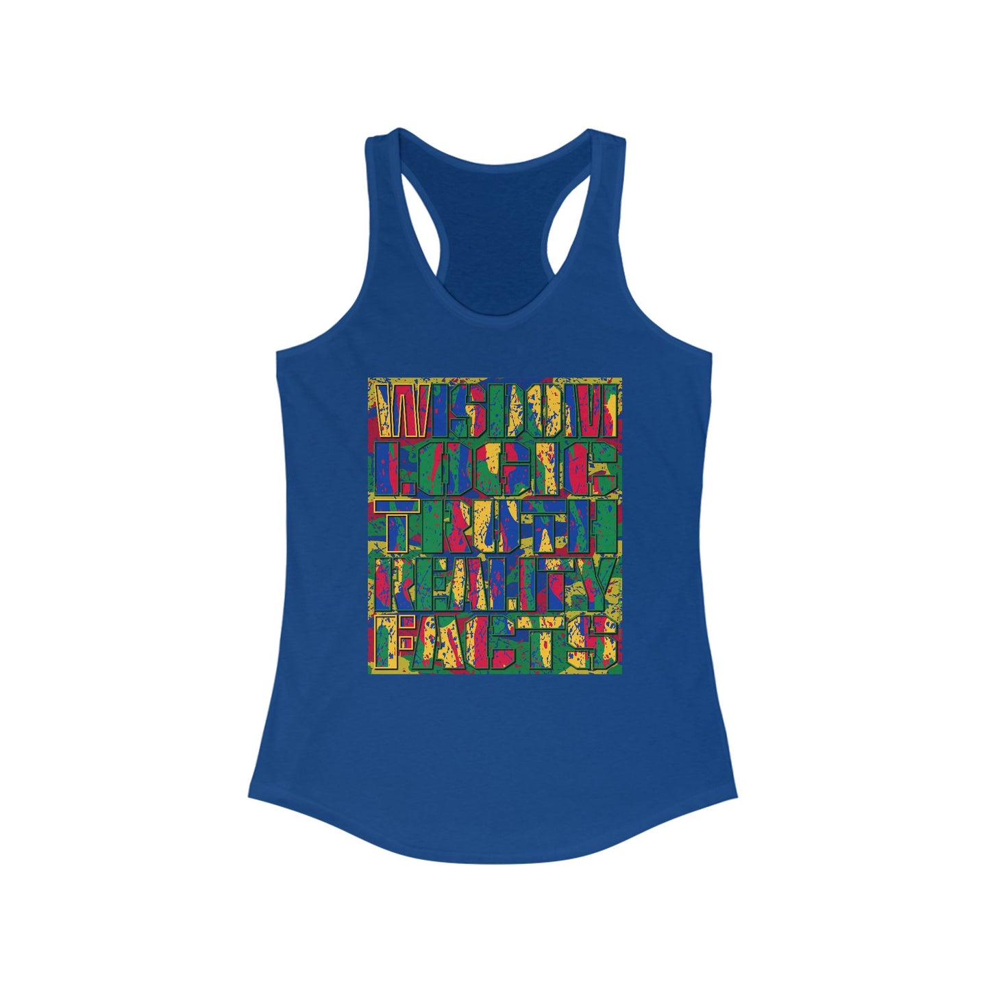 DK159: WTF! FTW! Facts! (Basic Edition) - Ladies Racerback Tank
