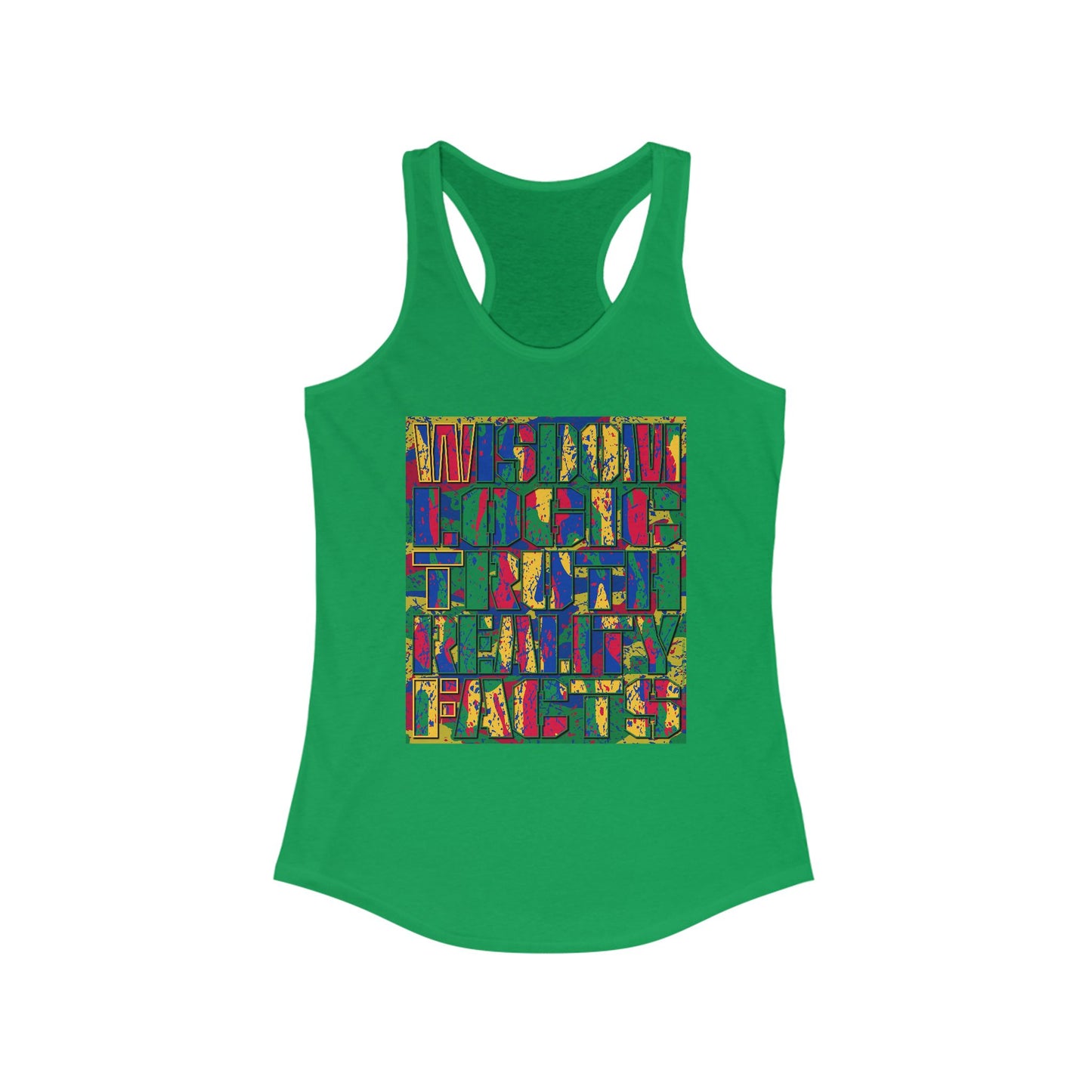 DK159: WTF! FTW! Facts! (Basic Edition) - Ladies Racerback Tank