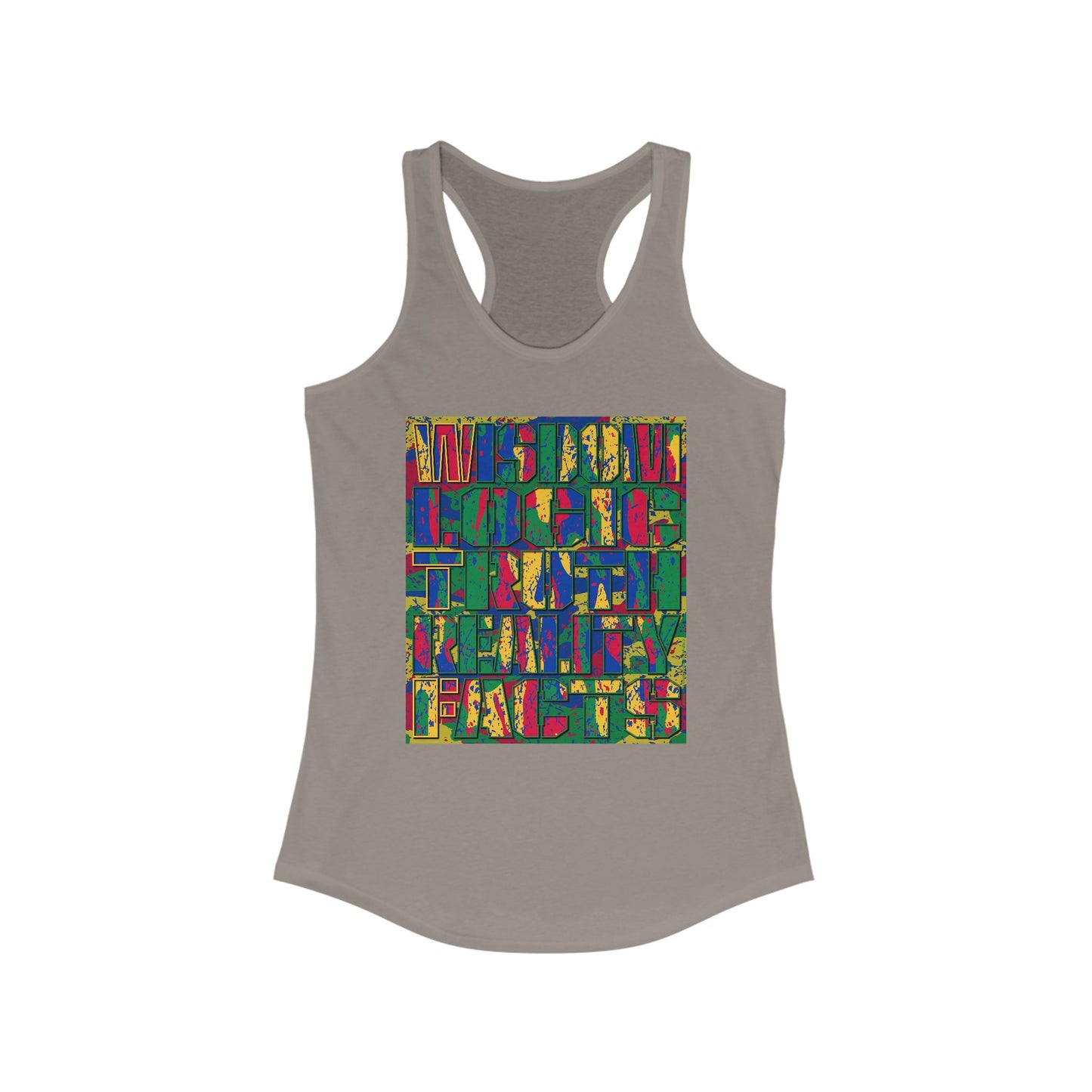 DK159: WTF! FTW! Facts! (Basic Edition) - Ladies Racerback Tank