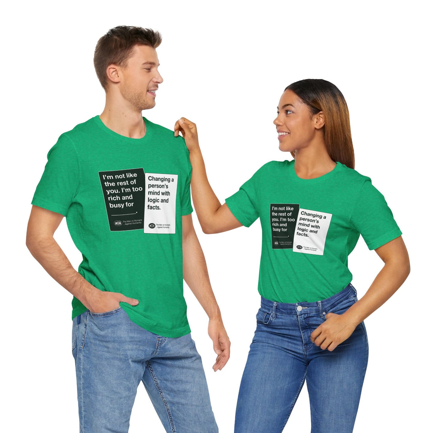 DK180: Humans Against Humanity (Logic & Facts Edition) - Unisex S/S T-Shirt