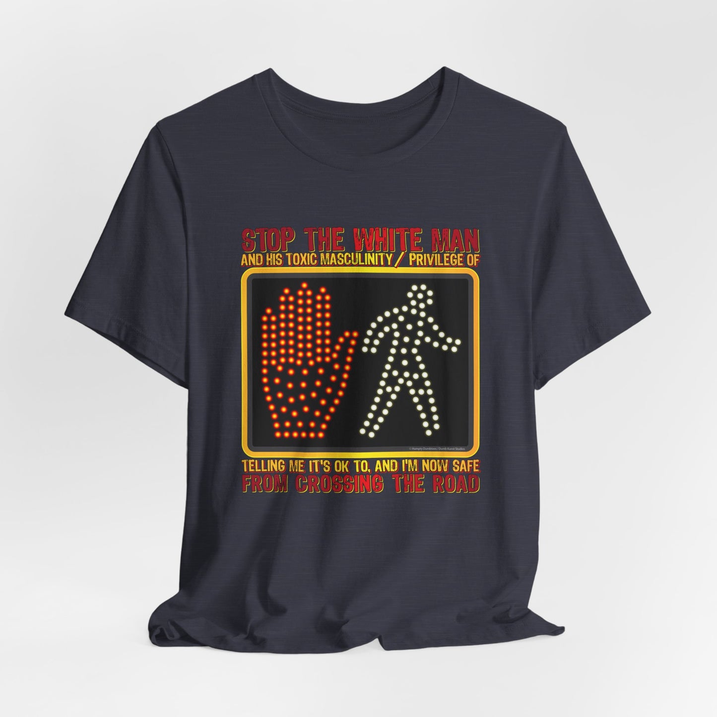 DK167: White Man Crossing - Unisex S/S T-Shirt