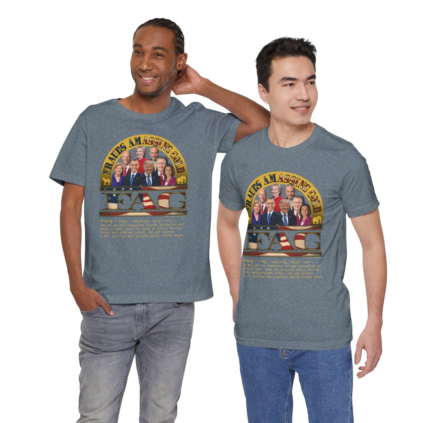 DK238: Fierce And Glorious (Frauds Amassing Gold Edition) - Unisex S/S T-Shirt