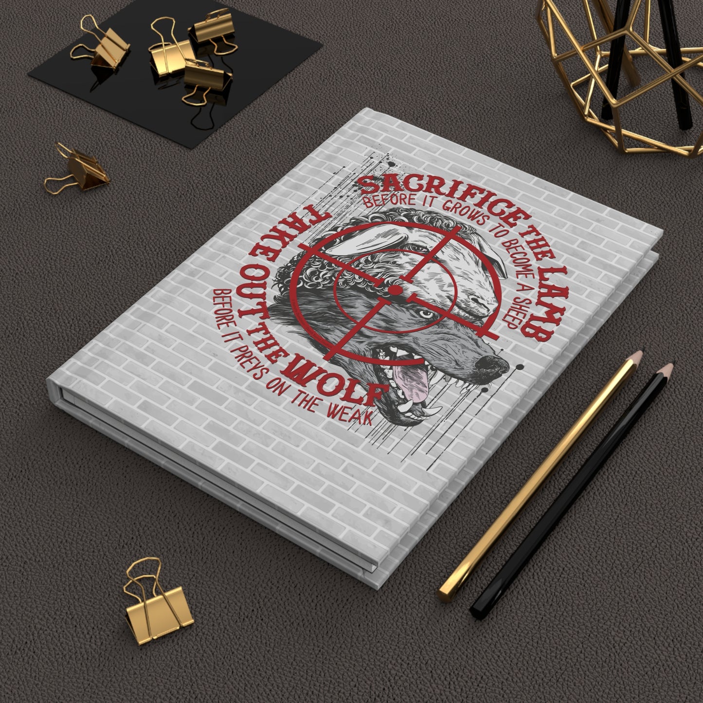 DK155: The Wolf of Sheepstreet - Hardcover Writing Journal