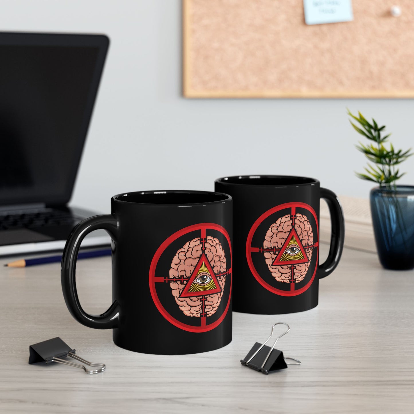 DK41: The Cluttered Mind - Ceramic Coffee Mugs