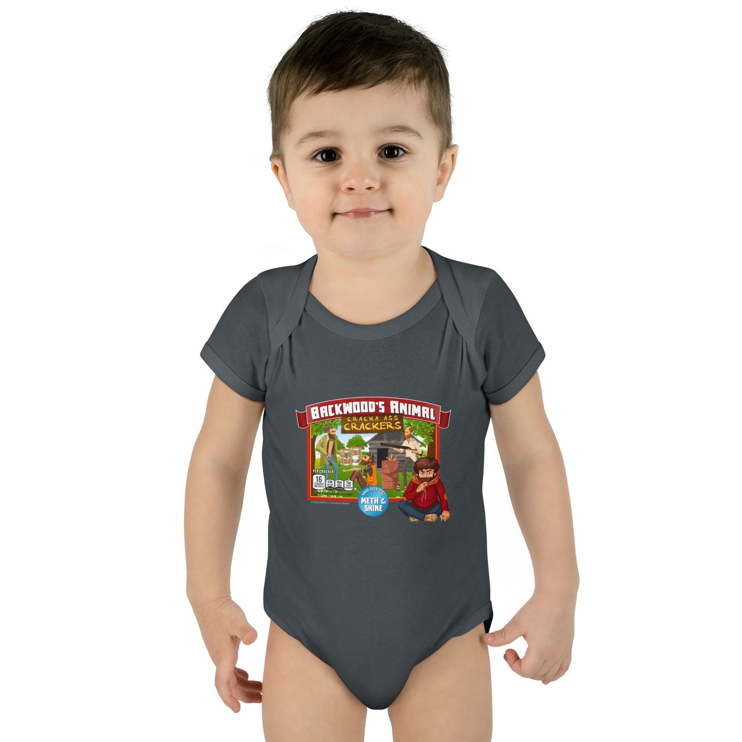 DK77: Animal Cracka' Ass Crackas - Infant Sized Onsie