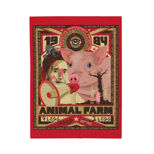 DK165: Oh Well, Orwell - Velveteen Plush Blanket