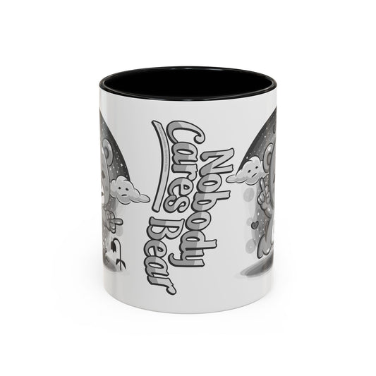 DK227: Nobody Cares Bear - Ceramic Coffee Mugs