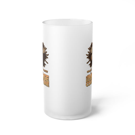 Moose Lodge 2427 - Moose Antlers - Frosted Glass Beer Mug
