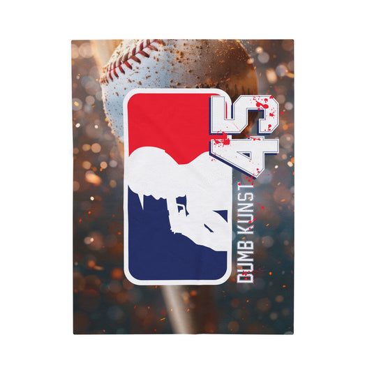 DK3: Take Me Out of the Ball Game - Velveteen Plush Blanket