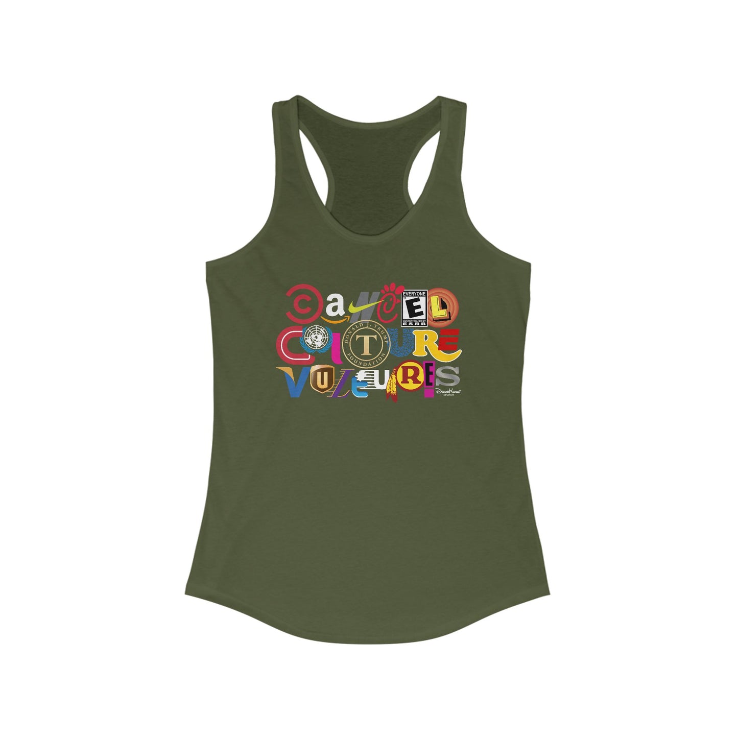 DK53: Cancel Culture (Vulture Edition) - Ladies Racerback Tank
