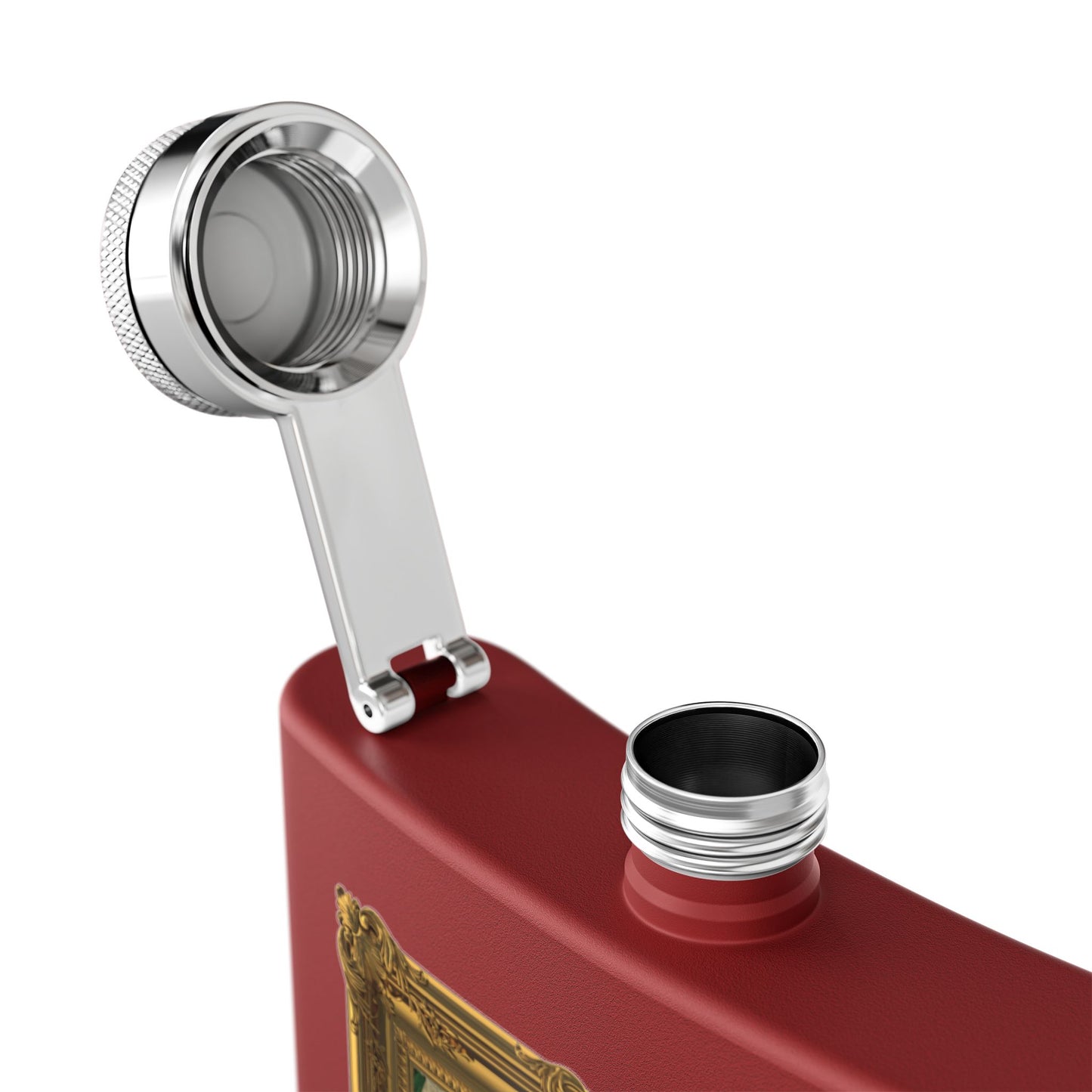 DK169: Kingdumb Kunst - 6oz Stainless Steel Hip Flask
