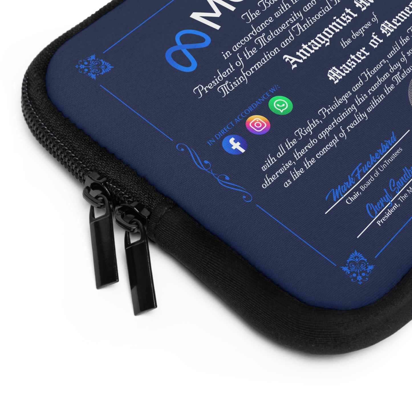 DK160: The Metaversity Of... - Padded Laptop / Tablet Sleeve