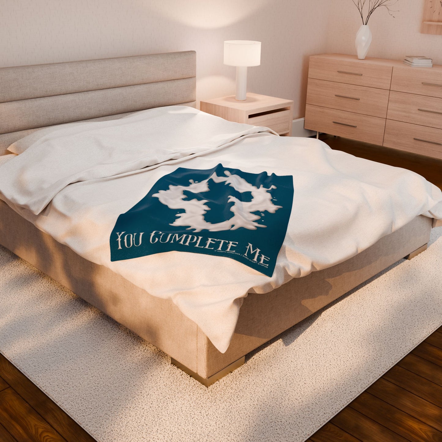 DK38: You Cumplete Me - Velveteen Plush Blanket