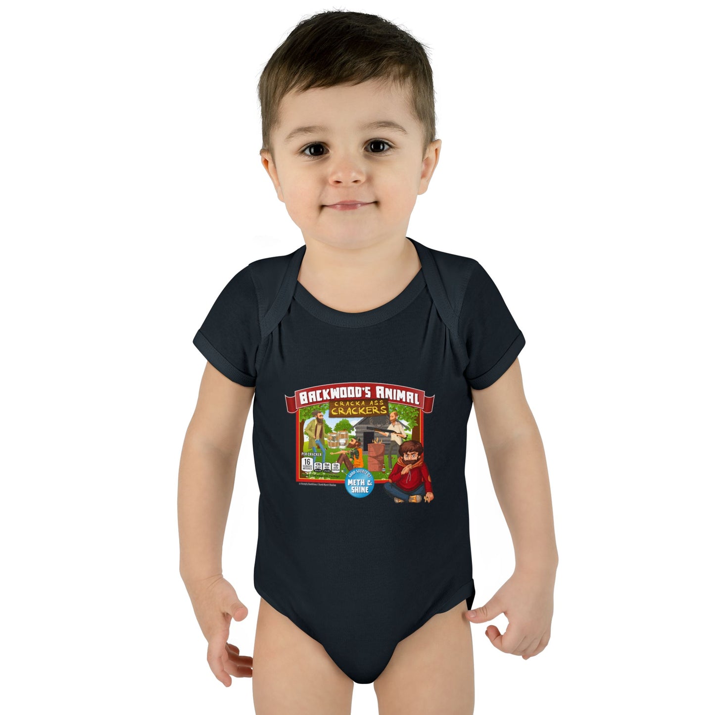 DK77: Animal Cracka' Ass Crackas - Infant Sized Onsie