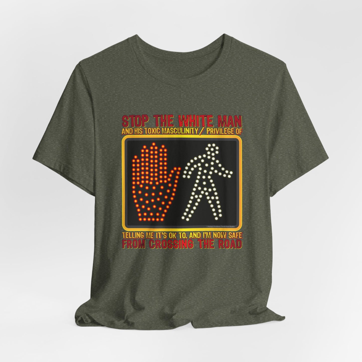 DK167: White Man Crossing - Unisex S/S T-Shirt