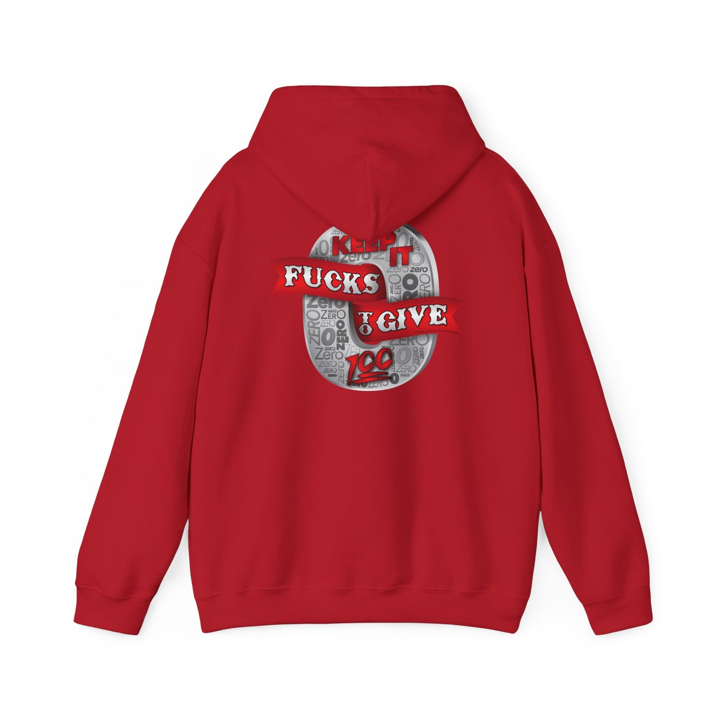 DK100: Zero Fucks To Give (Silver Edition) - Adult Hooded Sweatshirt