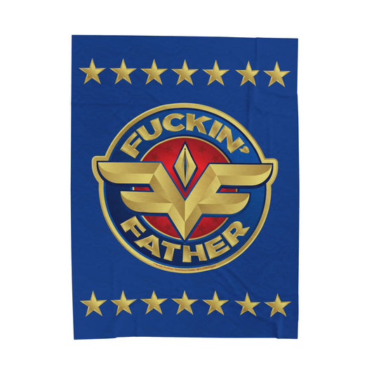 DK234: MF'in Fatherfuckers (HIS Edition) - Velveteen Plush Blanket