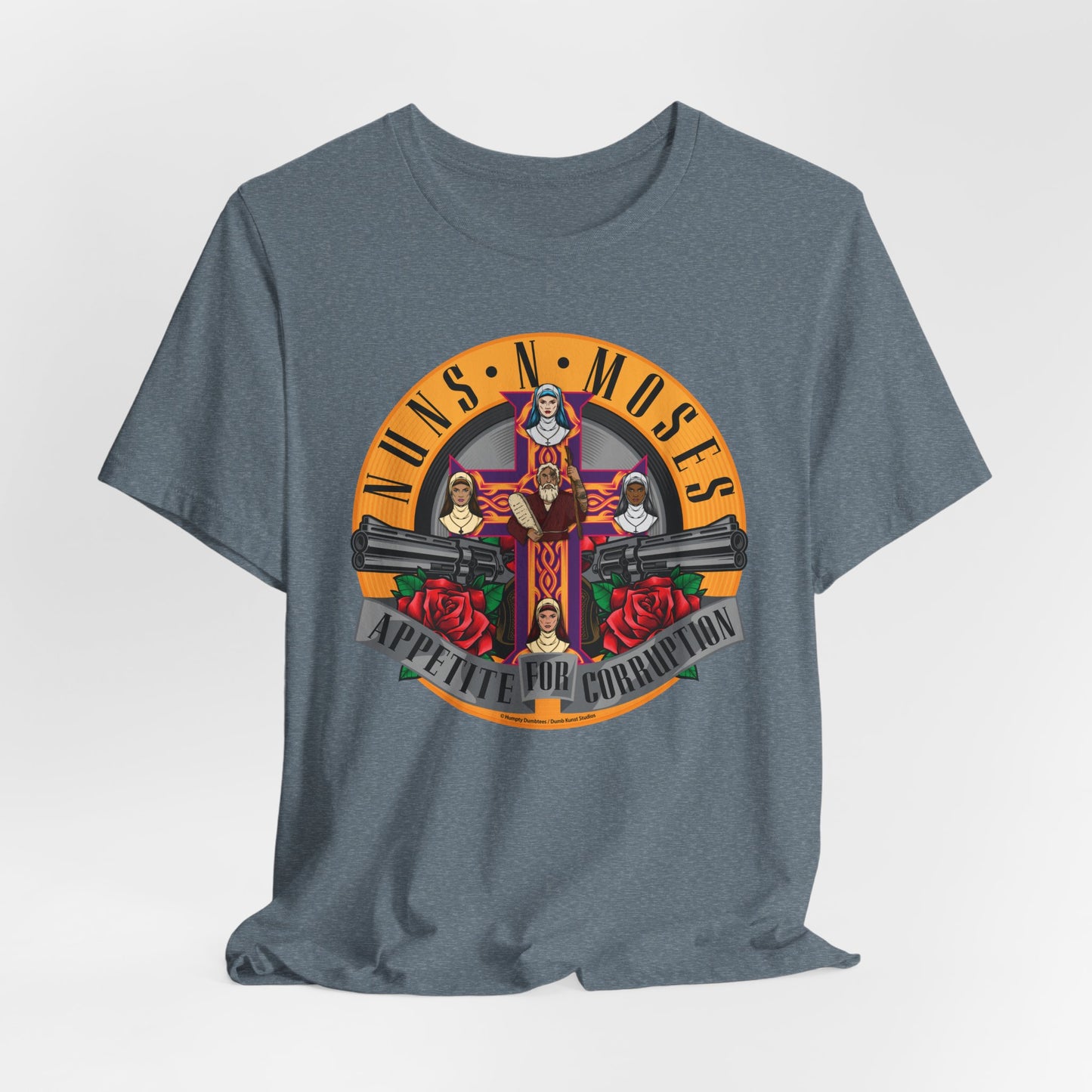 DK237: Puns-N-Doses (Nuns-N-Moses Edition) - Unisex S/S T-Shirt