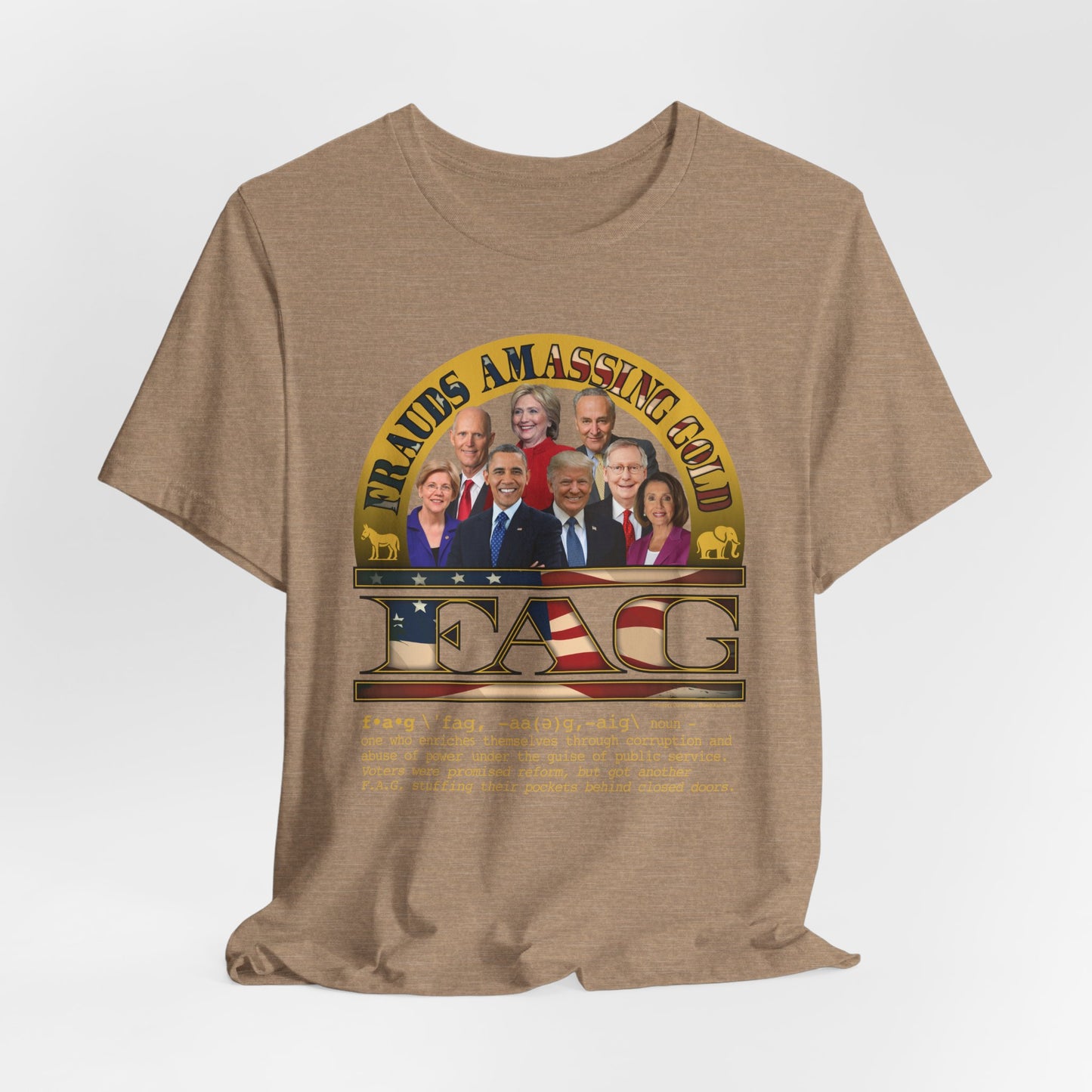 DK238: Fierce And Glorious (Frauds Amassing Gold Edition) - Unisex S/S T-Shirt