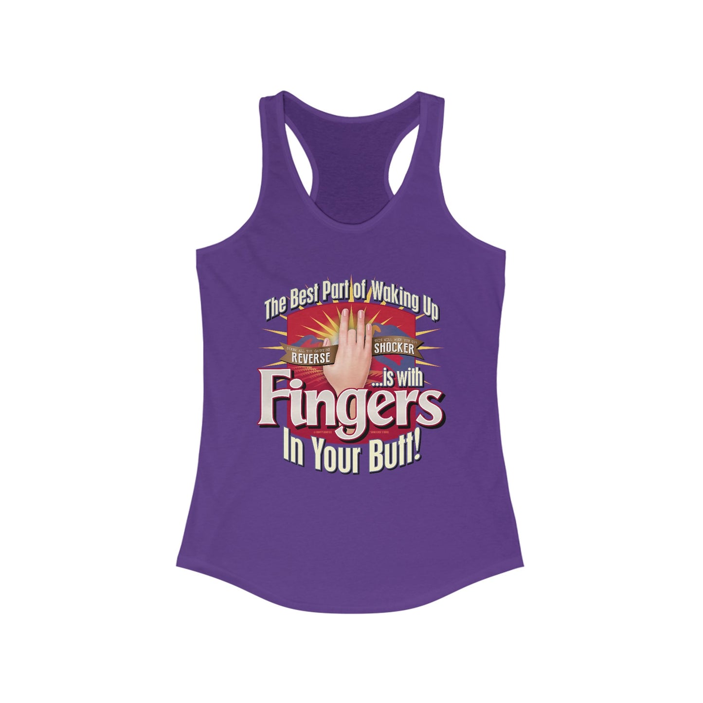 DK104: The Best Part of Waking Up... - Ladies Racerback Tank